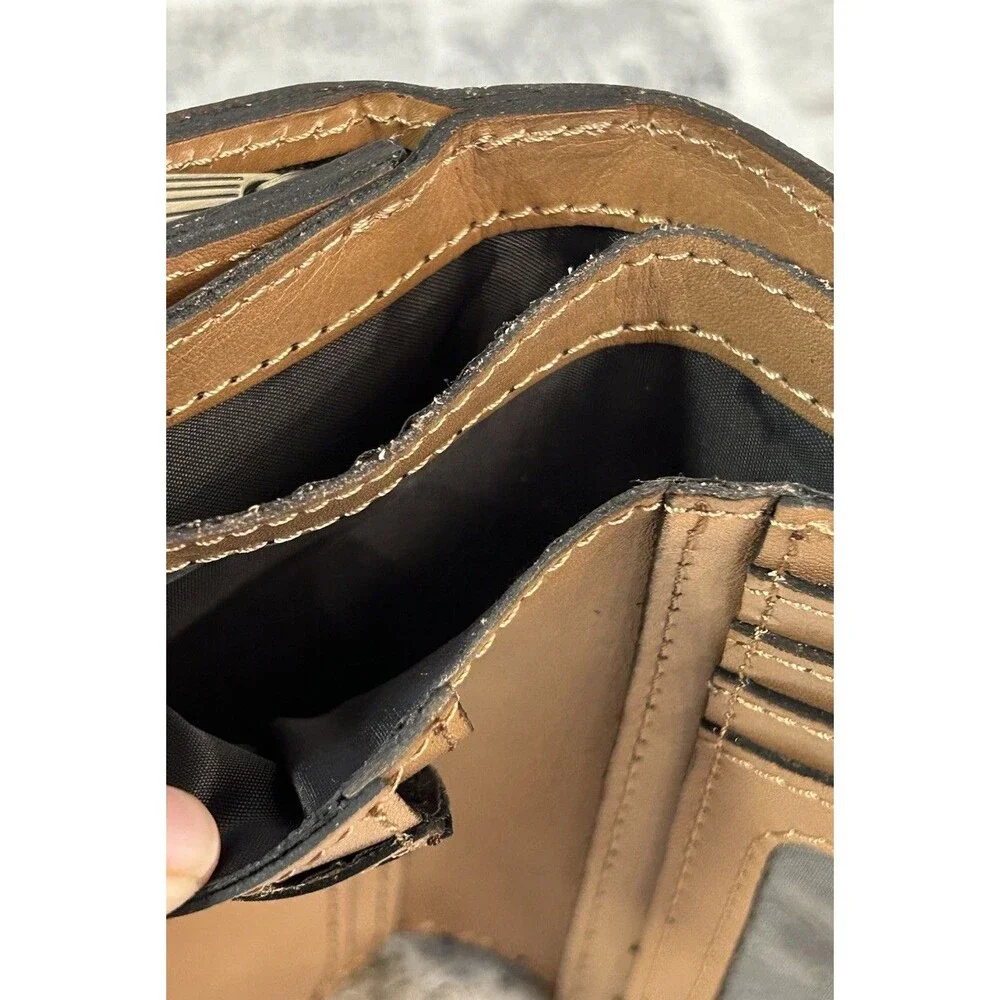 Patricia Nash Olmetta Leather Wallet Bifold Buckskin Color